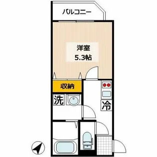 Semplice中台【2階】の間取り