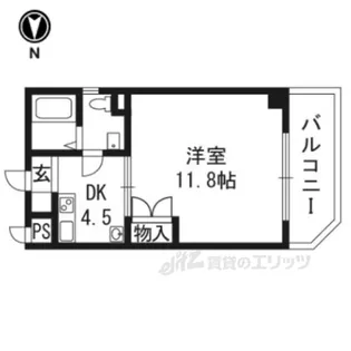 THECITY京都五条【1階】の間取り