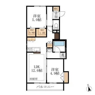 TheCourtKashiwa【3階】の間取り