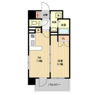 レジディア仙台原ノ町【8階】の間取り