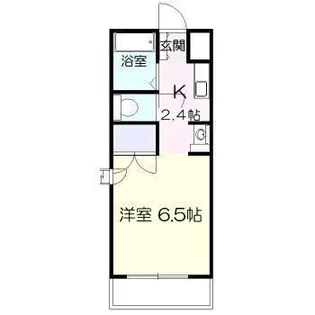 LUXYマンション【4階】の間取り
