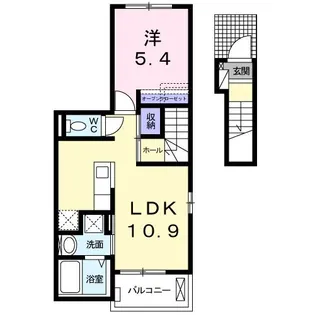 ウィロウ コート C【2階】の間取り