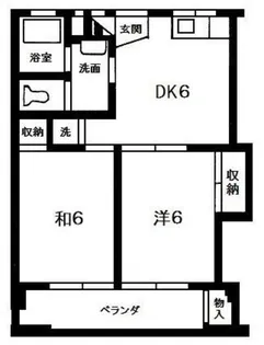 第1ホワイトパレス【3階】の間取り
