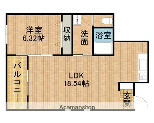カーサ・ルミーナ【2階】の間取り