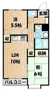 グレイスコート多摩川【6階】の間取り