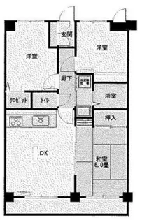 ドラゴンマンション橋本十壱番館【3階】の間取り