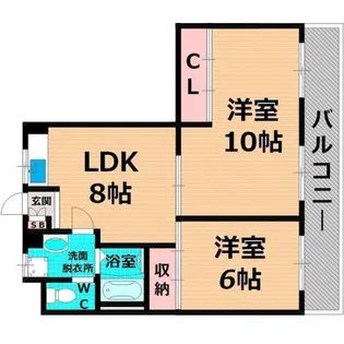 フォアール今津北【4階】の間取り