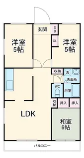 クレール桜田【2階】の間取り