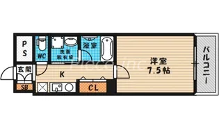 ヴォルベール中崎【4階】の間取り