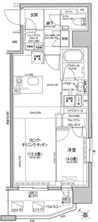 デュオステージ横濱桜木町【6階】の間取り