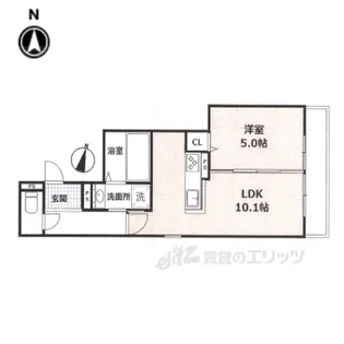 KITAOJIRESIDENCE【1階】の間取り