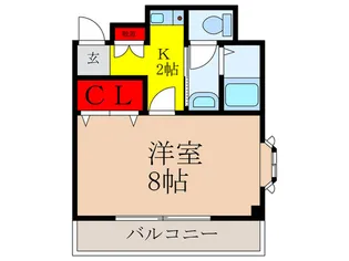 グリ-ンマンション玉屋【3階】の間取り