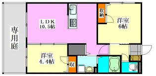 グレイスコート【1階】の間取り