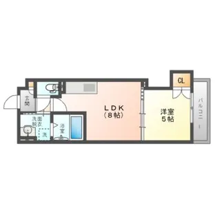 ラモーナ野里町【2階】の間取り