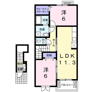 セレーノ・ダンディライオン【2階】の間取り