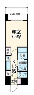 レジデンス本町靭公園(旧:レジディア靭公園)【6階】の間取り