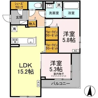 Le Trefle【3階】の間取り