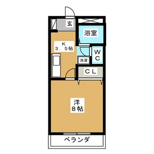 ウッド・ヴィレッジ【2階】の間取り