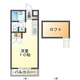 ヴィラ ルミエール【2階】の間取り