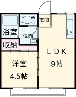プラザ片岡【1階】の間取り