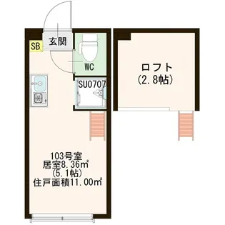 ラメールII【1階】の間取り