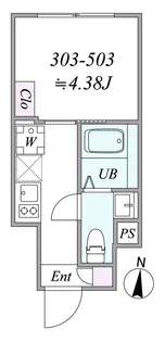 Urban Cube木場【5階】の間取り