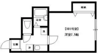 ウェルヴィラノン【1階】の間取り