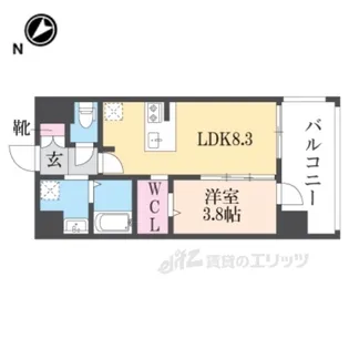 ESTONEHIGASHIOSAKA【2階】の間取り