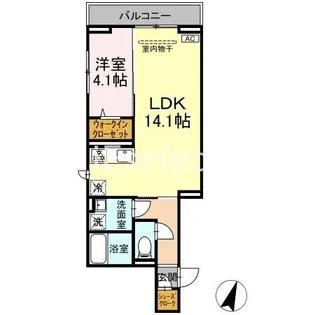 DーSOLACE祐光 B【3階】の間取り