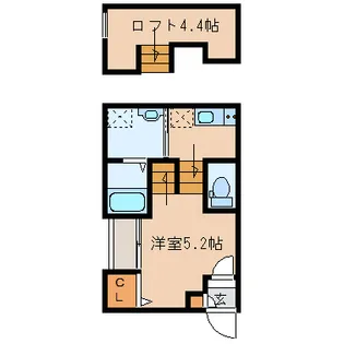 クローシェ河原町【1階】の間取り