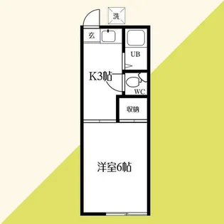 テミー・ルーム・ワン【2階】の間取り