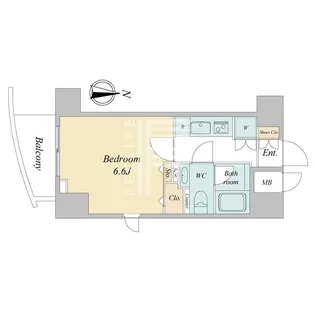 アジールコート西新宿【2階】の間取り
