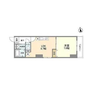 シャルム東陽【3階】の間取り