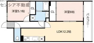 リッツプラザ城東【9階】の間取り
