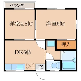 タカコーポクキタ【1階】の間取り