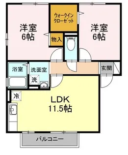 ハートワード【2階】の間取り