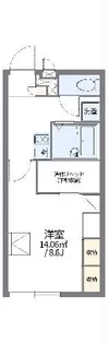 レオパレスベッラ大垣【1階】の間取り