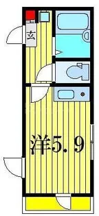 イルビラージュ四つ木【2階】の間取り
