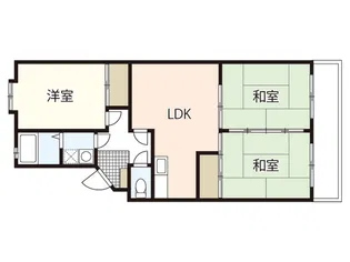 メゾン庚午【1階】の間取り