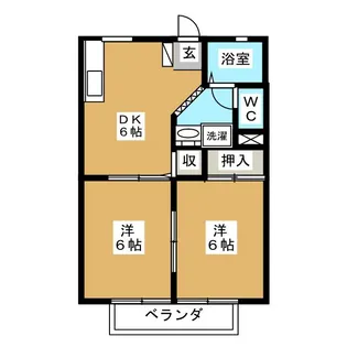 サンシティ【2階】の間取り