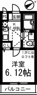 フォセット【2階】の間取り