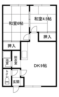 セシール神楽【1階】の間取り