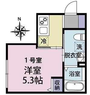 アルティザン鶴見【1階】の間取り
