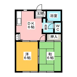 セゾンクレールA【2階】の間取り