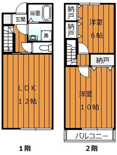 三重県名張市美旗中村【一戸建】の間取り