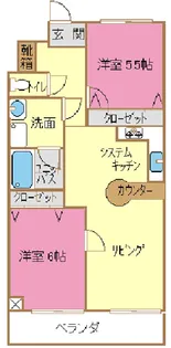 ドリームヒルズ【2階】の間取り