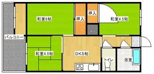 広島県呉市本通6【マンション】の間取り