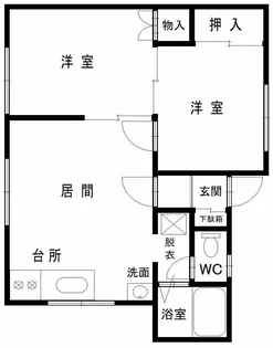 北海道旭川市忠和四条5【一戸建】の間取り
