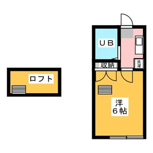 ロジュマン末広【1階】の間取り