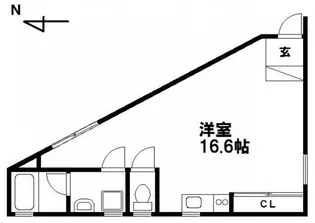1Rの間取り画像
